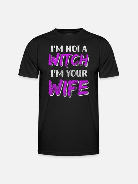 Witchcraft broom - Men's Functional T-Shirt - black