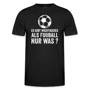 Footballer Sayings Funny - Men's Functional T-Shirt - black - Front - AI Model Male 178 dark (178cm)
