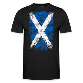 Ecosse Vintage - T-shirt sport Homme - noir - Devant - AI Model Male 178 dark (178cm)