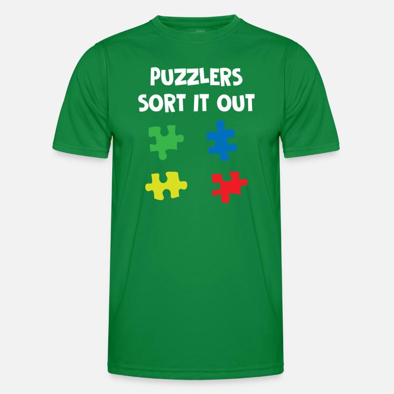 Puzzlers Sort It Out Männer Funktions-T-Shirt