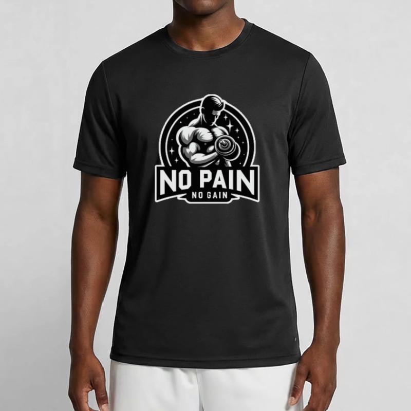 PAS DE DOULEUR - PAS DE GAİN - FORME PHYSIQUE - MOTIVATION - DEVISE T-shirt sport Homme