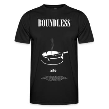 Boundless Tee - Männer Funktions-T-Shirt - Schwarz - Vorne - AI Model Male 178 dark (178cm)