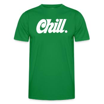 Chill - Men's Functional T-Shirt - kelly green - Front - AI Model Male 178 dark (178cm)