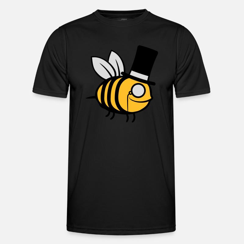 Sir Bee Top Hat - Men's Functional T-Shirt - black