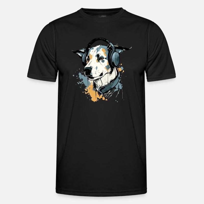 Jay, der audiophile Hund Männer Funktions-T-Shirt