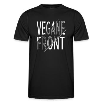 lieben zitat biologisch gesundheit veganer spaß - Männer Funktions-T-Shirt - Schwarz - Vorne - AI Model Male 178 dark (178cm)