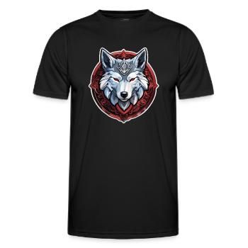 Wolf Tattoo - Men's Functional T-Shirt - black - Front - AI Model Male 178 dark (178cm)
