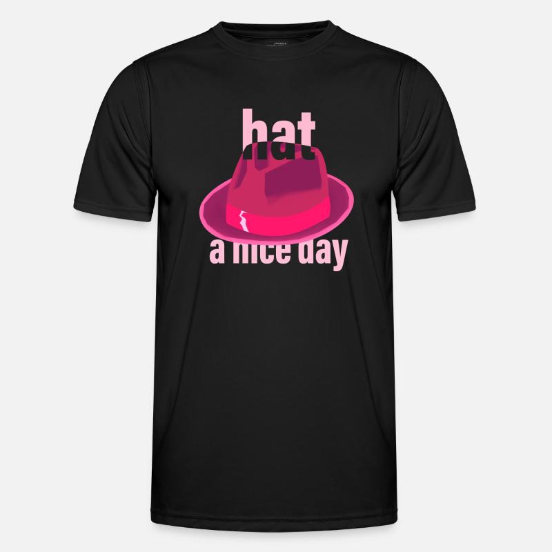 Hat a Nice Day - Men's Functional T-Shirt - black