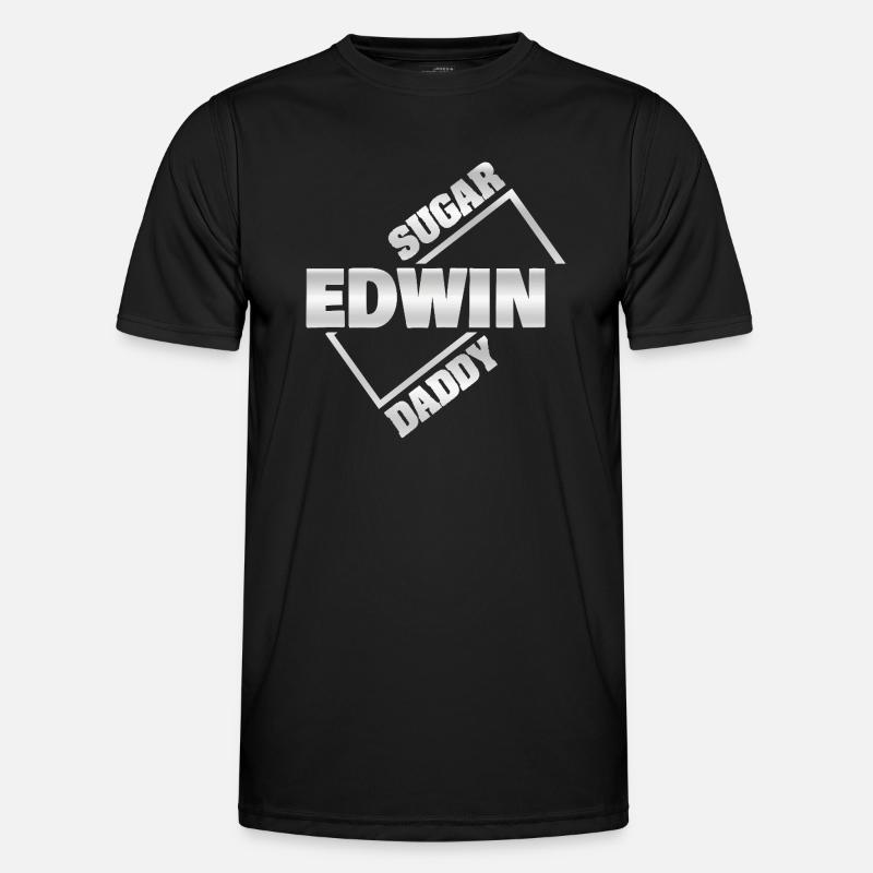 Sugar Daddy Edwin - Men's Functional T-Shirt - black