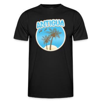 Holidays Antigua - Men's Functional T-Shirt - black - Front - AI Model Male 178 dark (178cm)