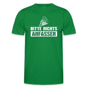 Modellbau Lokomotive Modelleisenbahner - Männer Funktions-T-Shirt - Kelly Green - Vorne - AI Model Male 178 dark (178cm)