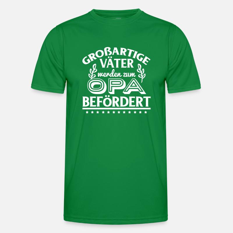 Großartige Väter werden zum Opa befördert Männer Funktions-T-Shirt
