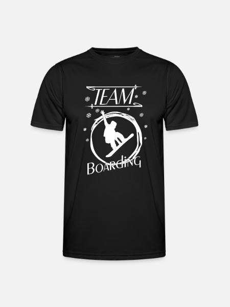 Snowboard Snowboarding - Männer Funktions-T-Shirt - Schwarz