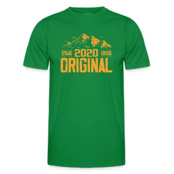 Regalo de cumpleaños vintage 2020 - Retro 2020 - Camiseta funcional para hombres - verde  - delante - AI Model Male 178 dark (178cm)