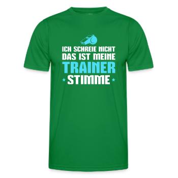 Trainer Spruch Sportverein Fußballtrainer Geschenk - Männer Funktions-T-Shirt - Kelly Green - Vorne - AI Model Male 178 dark (178cm)