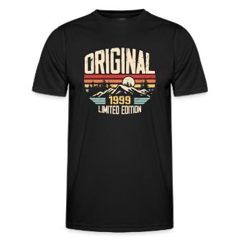 Nostalgic 1999 Birthday Gift 1999 - Men's Functional T-Shirt - black - Front - AI Model Male 178 dark (178cm)
