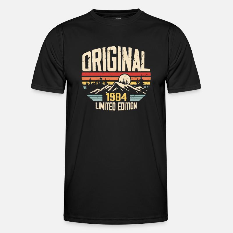 Nostalgisch 1984 Geburtstagsgeschenk 1984 - Männer Funktions-T-Shirt - Schwarz
