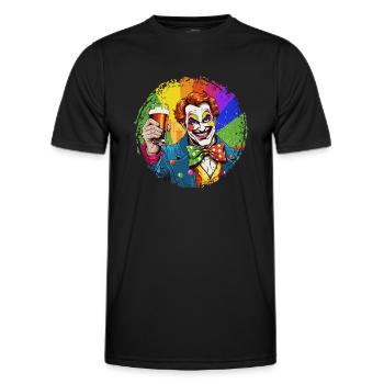 Carnival Kölle Alaaf Escalates Singing Dancing Cologne - Men's Functional T-Shirt - black - Front - AI Model Male 178 dark (178cm)
