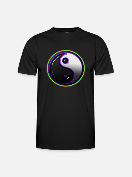 Ying Yang spirit - Men's Functional T-Shirt - black