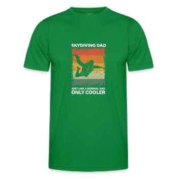 Skydiving Papa Lustige Vater Sprüche Vatertag - Männer Funktions-T-Shirt - Kelly Green - Vorne - AI Model Male 178 dark (178cm)