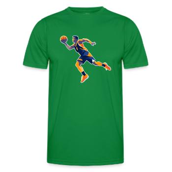 BASKETBALL für immer! - Männer Funktions-T-Shirt - Kelly Green - Vorne - AI Model Male 178 dark (178cm)