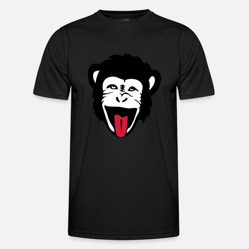 monkey gorilla monkey Header1 - Men's Functional T-Shirt - black