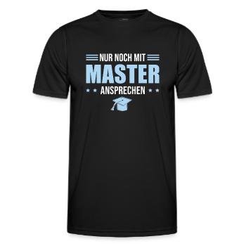 Masterprüfung Studium Master Abschluss - Männer Funktions-T-Shirt - Schwarz - Vorne - AI Model Male 178 dark (178cm)