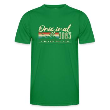 Geboren 1983 Jahrgang 40er Vintage Geburtstag - Männer Funktions-T-Shirt - Kelly Green - Vorne - AI Model Male 178 dark (178cm)