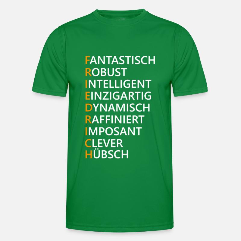 Friedrich Name Geschenk Männer Funktions-T-Shirt