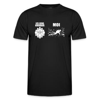 Diving | Diver Gift - Men's Functional T-Shirt - black - Front - AI Model Male 178 dark (178cm)