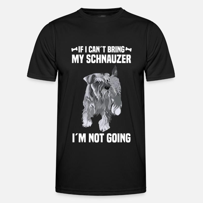Schnauzer - Männer Funktions-T-Shirt - Schwarz