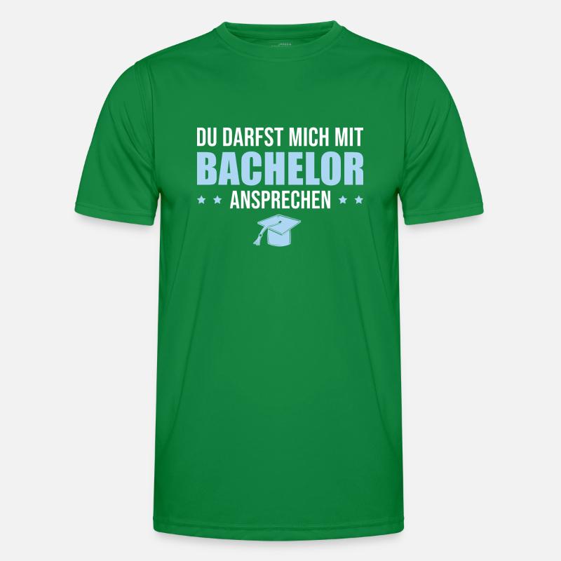 Bachelor Abschluss Studium Bachelorprüfung Männer Funktions-T-Shirt