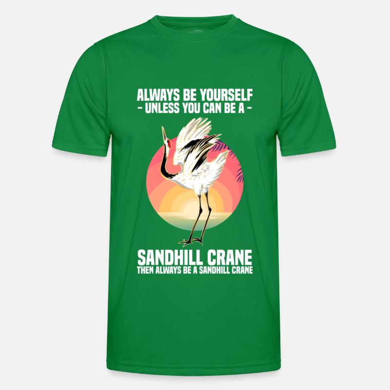 Kranich Männer Funktions-T-Shirt