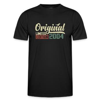 Geboren im Jahr 2004 Vintage Retro Geburtstag 2004 Geschenk - Männer Funktions-T-Shirt - Schwarz - Vorne - AI Model Male 178 dark (178cm)