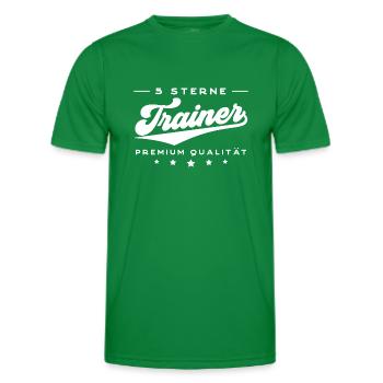 Fußballtrainer Bester Trainer - Männer Funktions-T-Shirt - Kelly Green - Vorne - AI Model Male 178 dark (178cm)