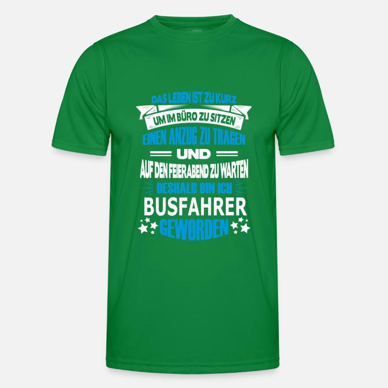 busfahrer Männer Funktions-T-Shirt