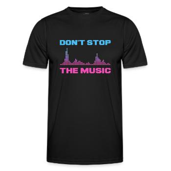 Techno Discjockey Auflegen im Club DJ Geschenk - Männer Funktions-T-Shirt - Schwarz - Vorne - AI Model Male 178 dark (178cm)