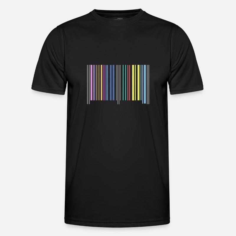 Barcode Männer Funktions-T-Shirt