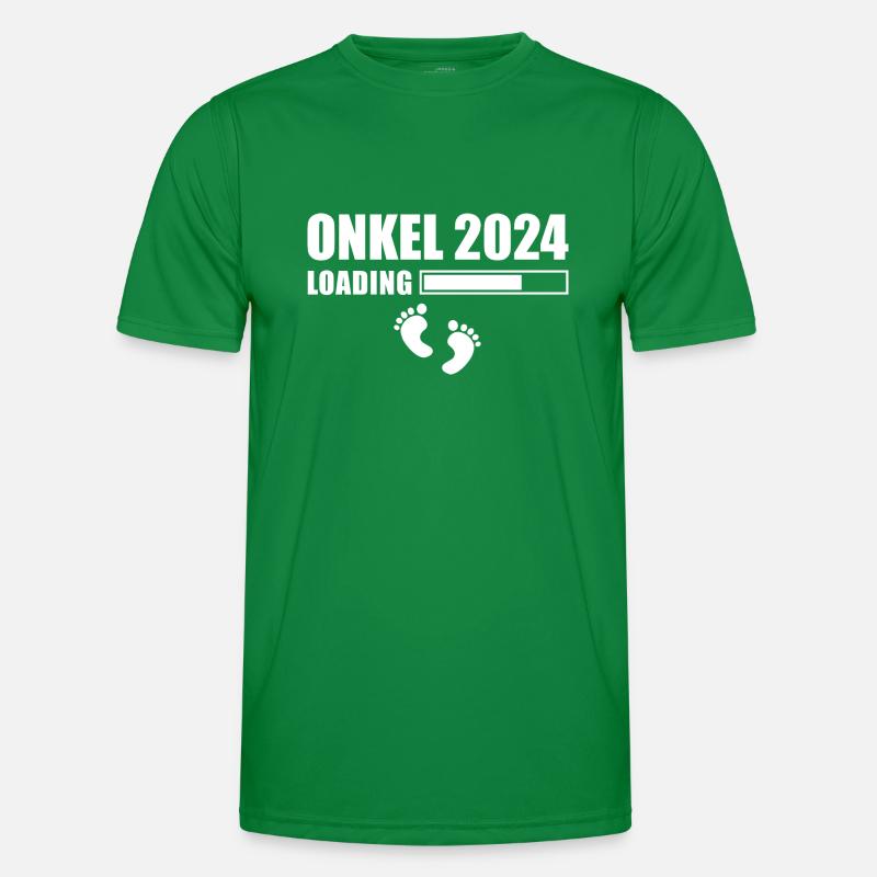 Onkel 2024 loading Schwangerschaftsverkündung Männer Funktions-T-Shirt
