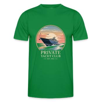 Yacht Club privé - T-shirt sport Homme - vert - Devant - AI Model Male 178 dark (178cm)