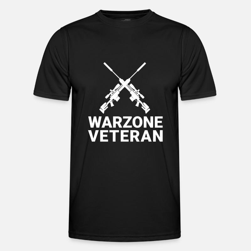 WARZONE VETERAN COD GAMING - Men's Functional T-Shirt - black