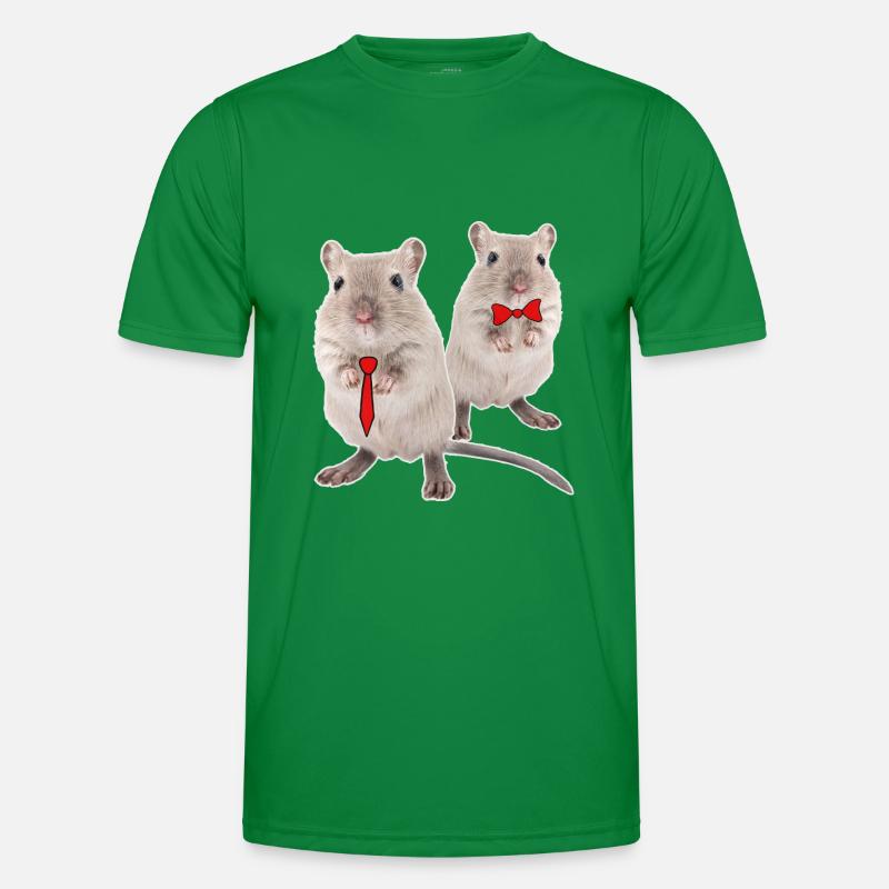 Drôle de souris de course avec cravate & mouche T-shirt sport Homme