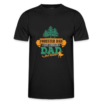 Förster Vater Papa cooler - Männer Funktions-T-Shirt - Schwarz - Vorne - AI Model Male 178 dark (178cm)