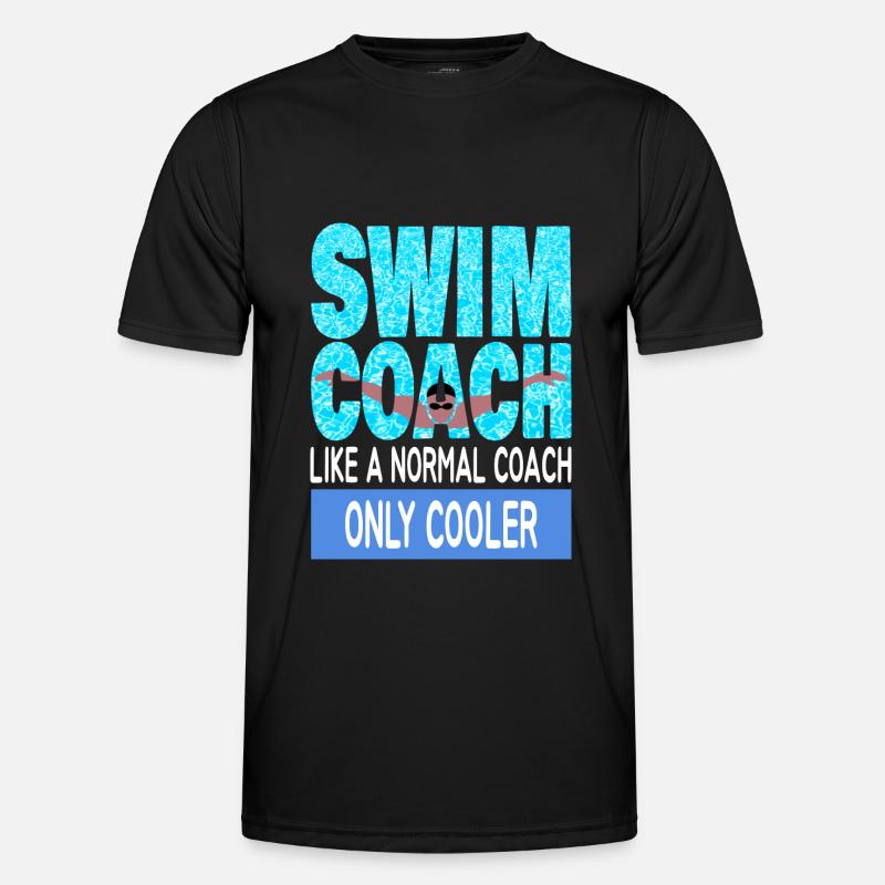 Swim coach gift - Men's Functional T-Shirt - black