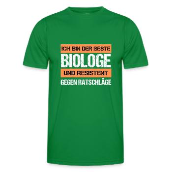 Resistant Biologist - Men's Functional T-Shirt - kelly green - Front - AI Model Male 178 dark (178cm)