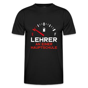 HAUPTSCHULLEHRER LEHRER AN EINER HAUPTSCHULE - Männer Funktions-T-Shirt - Schwarz - Vorne - AI Model Male 178 dark (178cm)