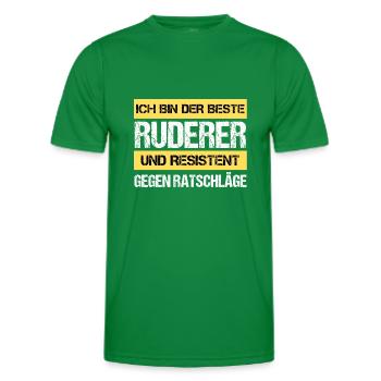 Rameur résistant - T-shirt sport Homme - vert - Devant - AI Model Male 178 dark (178cm)