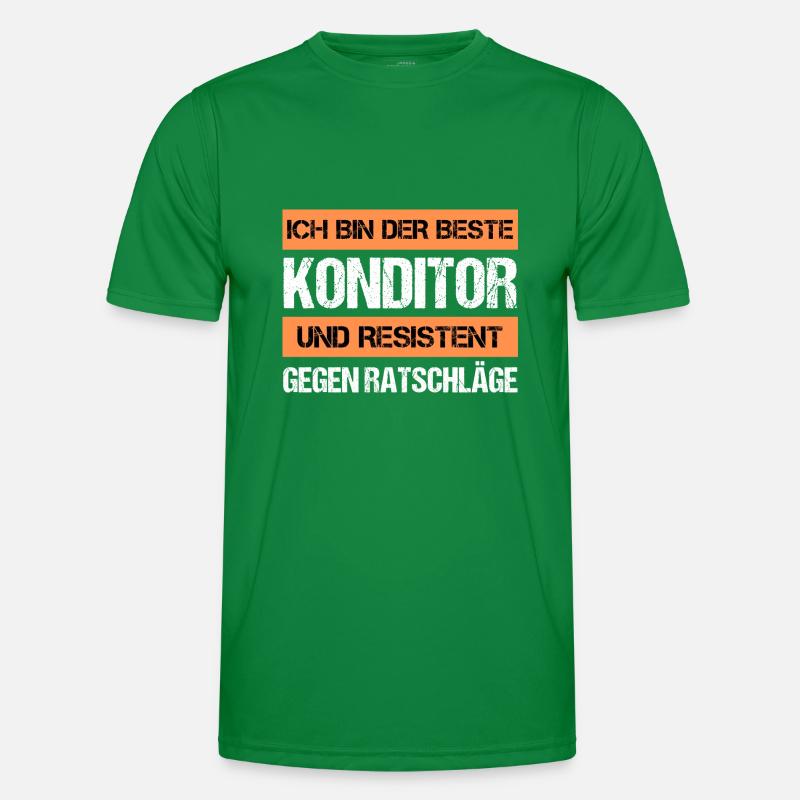 Resistenter Konditor Männer Funktions-T-Shirt