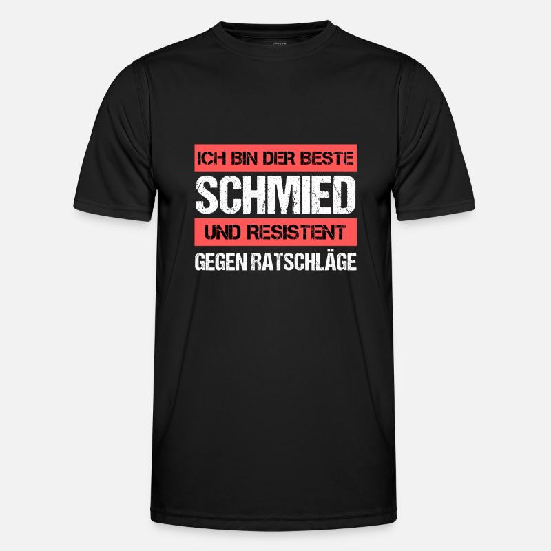 Resistenter Schmied - Männer Funktions-T-Shirt - Schwarz