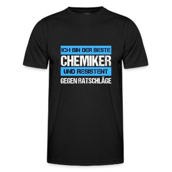 Resistant Chemist - Men's Functional T-Shirt - black - Front - AI Model Male 178 dark (178cm)